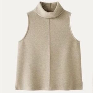 OGL FuzzLuxe Turtle Neck Split Hem Top - Heather Morganite Size L